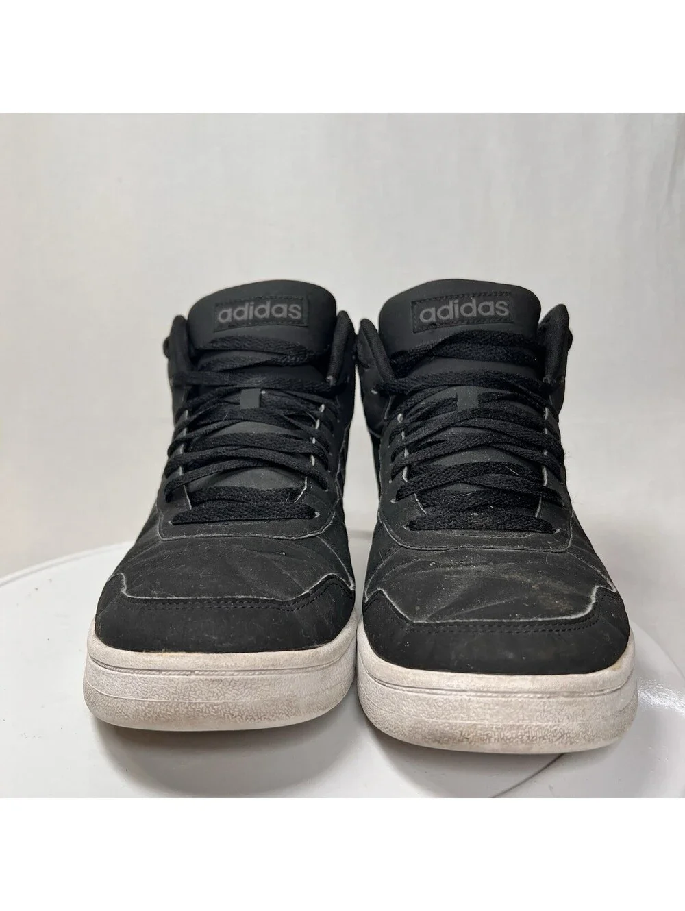 Adidas Hoops 2.0 Mid Black Carbon DB0113 Size 12